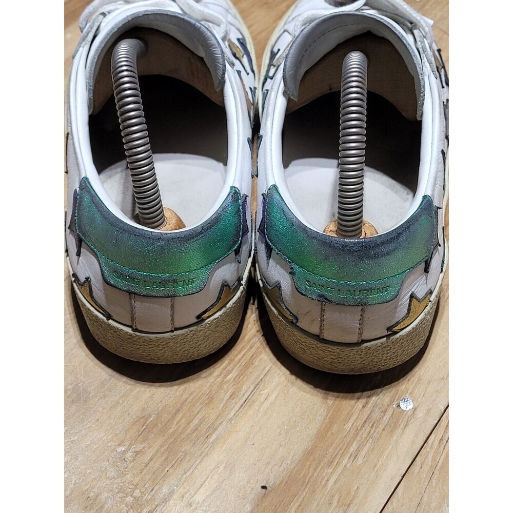 Saint Laurent Court Classic SL-06 Metallic California Low Multi Stars Women 37 - Picture 8 of 14